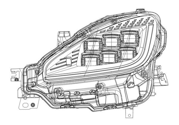 21 22 23 24 toyota gr86 subaru brz nova series projector