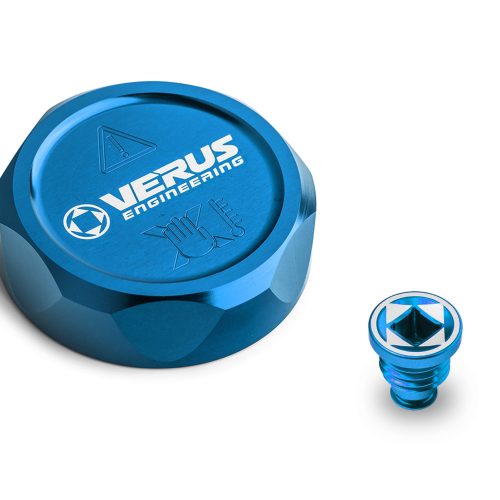 coolant cap and bleed screw BLU